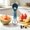 Blue, variant on 6 in 1 Melon Baller Scoop Tool, Multi Function Stainless Steel Fruit Digging Spoon Slicer Cutter, Ergonomic Handle Multi-Purpose Fruit Carving Peeler Tool for Watermelon Cantaloupe Kiwi