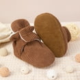 thumbnail image 5 of Fesfesfes Baby First Walking Shoes Fall Winter Non Slip Sole Comfortable Shoes Toddlers Childrens Soft Breathable Baby Footwear Casual Wear Indoor Outdoor Holiday Party(Brown,12-18 Months), 5 of 8