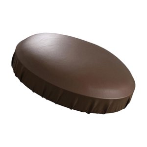 Stool Chair Cover, Elastic PU Leather Dustproof Cover Barstool Waterproof for Bar 14-18inch brown
