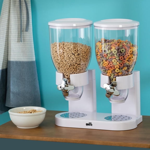 Jenmayt Food Cereal Dispenser, 2L Dry Food Dispenser for Grains and Cereals in the Kitchen, Easy To Use Dry Food Dispenser Perfect As A Candy, Nuts, Rice, Granola, Cereal Dispenser