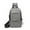 Grey, variant on Men Chest Bag Shoulder Crossbody Bag Large Capacity Multifunctional Backpack USB Charging Backpack for Men Women Outdoor Travel Work