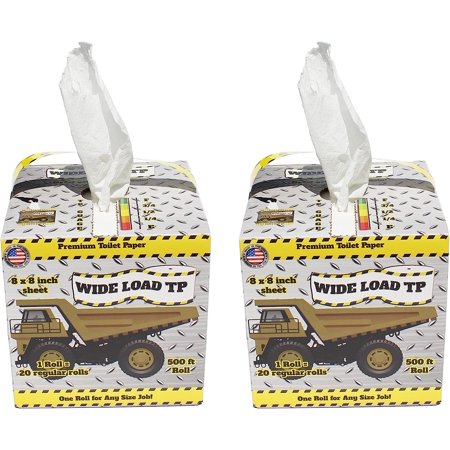 TP 8 inch x 8 inch toilet paper 500 ft roll (2 pack) Box