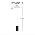 thumbnail image 2 of Dainolite - Felicity - 1 Light Floor Lamp In Contemporary Style-55 Inches Tall, 2 of 2