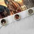 thumbnail image 4 of Manfei Western Theme Curtains Pack of 2 (42x84 Each) for Female Men,Galloping Horse Curtains Blackout,Rustic Retro Farmhouse Bedroom Curtains,Luxury Bedroom Decor, 4 of 6