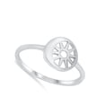 thumbnail image 4 of High Polish Cutout Moon Sun Ring .925 Sterling Silver Band Jewelry Female Male Unisex Size 8, 4 of 4