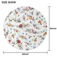 thumbnail image 6 of Pioneer Flower Floral Print Pattern Round Tablecloth 60"x60",Wrinkle Wipeable Table Cloth for Kitchen Dining Room Picnic Patio Party, 6 of 6