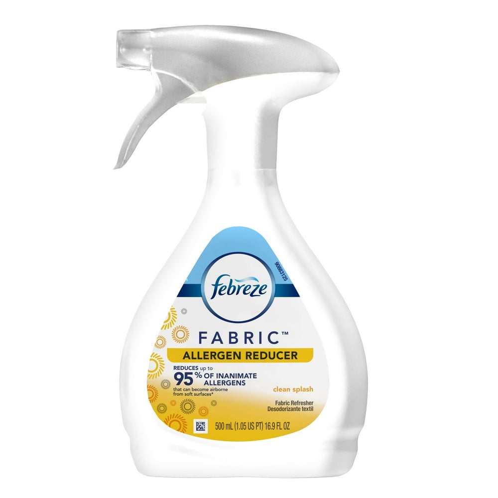 Febreze FABRIC Refresher, Allergen Reducer Clean Splash, 1 Count, 16.9