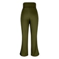 thumbnail image 6 of iHPH7 Women's Flare Yoga Pants with Pockets High Waist Flared Leggings Bootcut Gym Workout Pants Tummy Control Army Green S, 6 of 8
