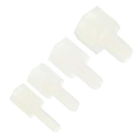 

Uxcell M2 M2.5 M3 M4 Standoff Screws 160 Pack Nylon Hex PCB Standoffs Nuts (5mm6mm)