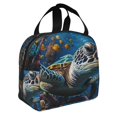 thumbnail image 2 of Disketp Ocean Coral Turtle for Insulated Lunch Bag for Women and Men, Perfect for Work, Hiking, Picnic, 2 of 8
