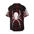 thumbnail image 2 of Haiem Spider On The Web Men's Casual Shirts Short Sleeve Button Down Shirts Fashion Textured Summer Beach Shirt-Small, 2 of 7