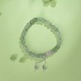 thumbnail image 2 of Pulsera de bambú con nefrita para mujer, plata S925, estilo oriental, 2 of 2