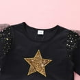 thumbnail image 4 of Odeerbi 3-8 Years Toddler Girls Sequin Tulle Dresses Long Sleeve Embroidered Mesh Splicing Lace Dress Cute Star Ruffle Sleeve Cotton Dress Toddler Girls Clothes, 4 of 8