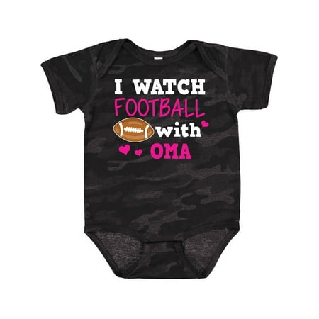 

Inktastic I Watch Football with My Oma Gift Baby Girl Bodysuit