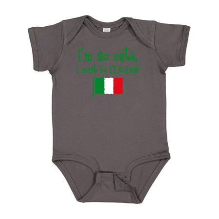 

Inktastic So Cute Italian Gift Baby Boy or Baby Girl Bodysuit