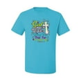 thumbnail image 2 of God Didn't Bring You This Far To Leave You Religious Inspirational/Christian Men's Graphic T-Shirt, Light Turquoise, Small, 2 of 3