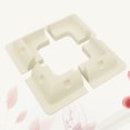 thumbnail image 1 of UPGRATOR 4Pcs Set Solar Panel Mounting Bracket White High Grade Material No Drilling Required for Sheds, 1 of 8
