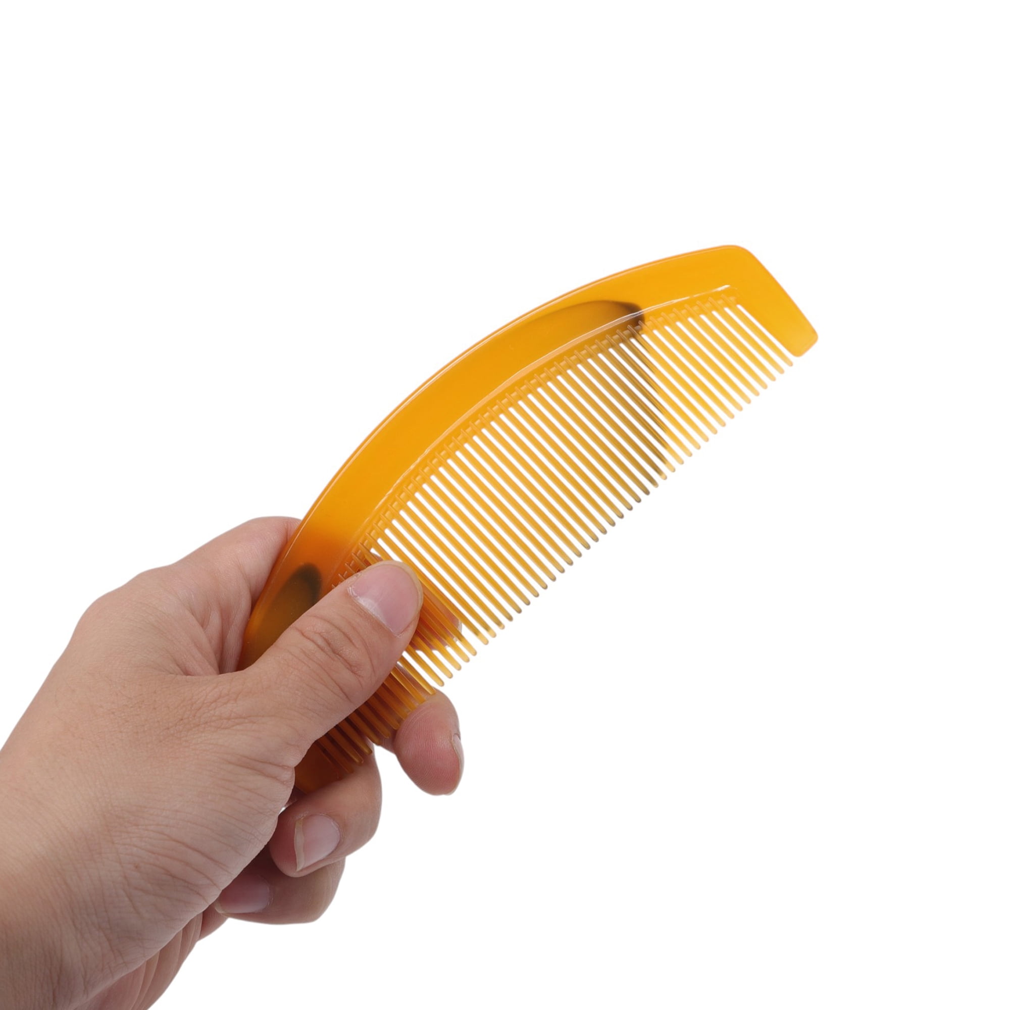 Unique Bargains 1 Pc Women Portable Tendon Comb for Curly Hair in Vibrant Orange Color
