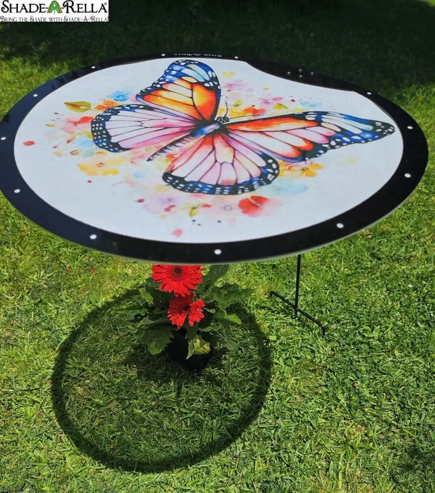 24" Butterfly Shade-A-Rella, plant shade, plant umbrella, 24"-40" tall, 70% shading cloth