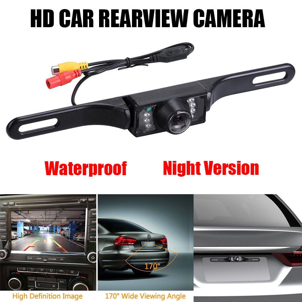 CMOS Car Rear View Reverse Backup Camera Waterproof Parking HD Night Vision 7Led