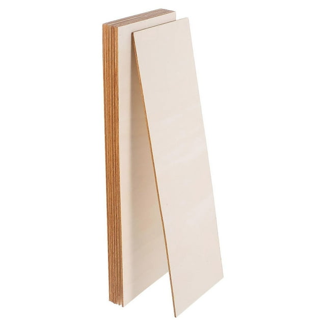 Unfinished Wood Sheets 8Pcs Light Yellow for DIY Use Painting Supplies Versatile Decor