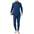 thumbnail image 2 of Kureaily Mens Round Neck Pure Cotton Thermal Underwear Set Thin Autumn Clothes And Pants Bottoming Shirt Soft Lightweight Sleep Sets, 2 of 7