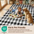 thumbnail image 4 of Design&I 6'x9' Washable Area Rug Plaid Gingham Checkered Featuring Uniform Motifs Layered for Living Room, Family Indoor, Oversized Skid-Resistant, 4 of 7