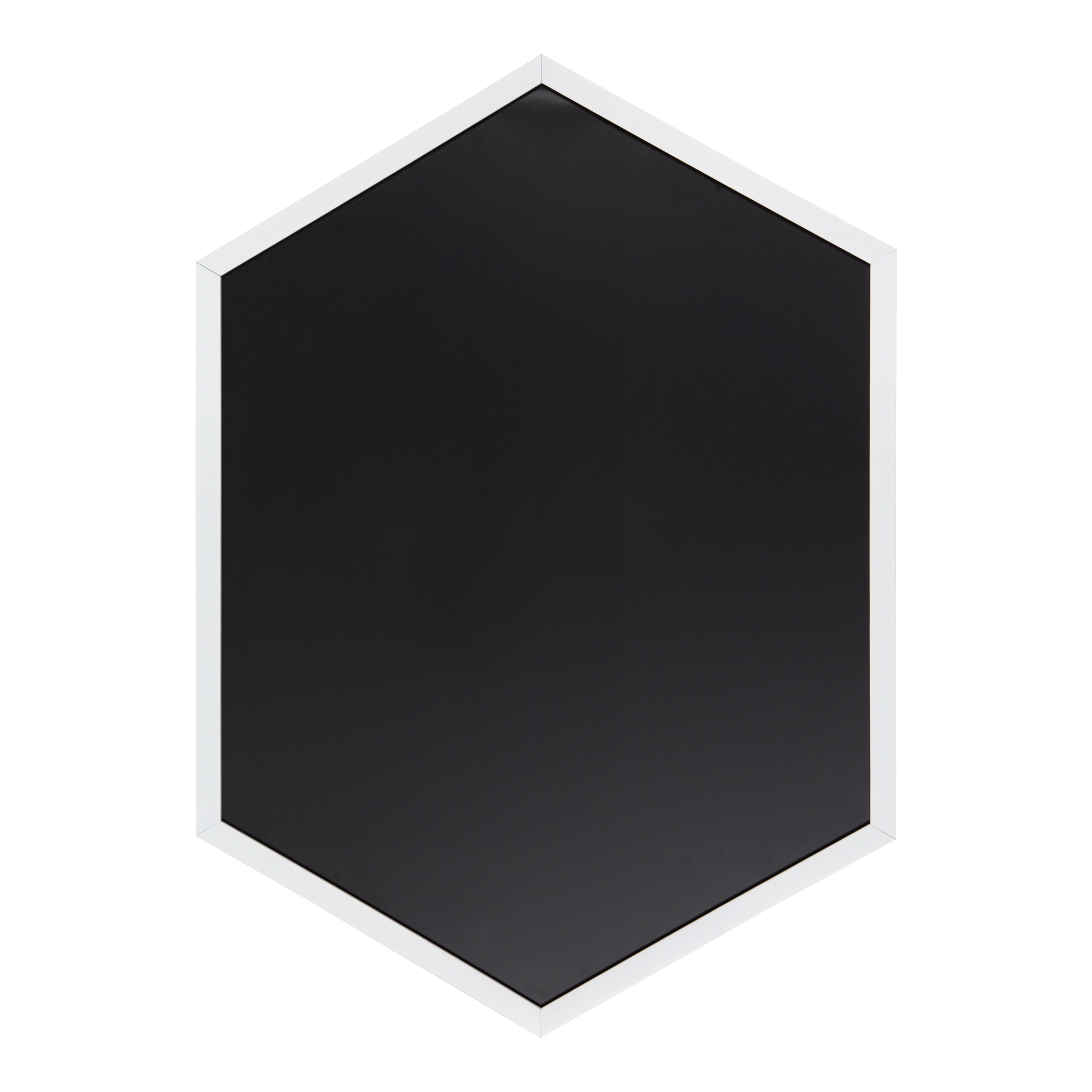 Kate And Laurel Laverty Modern Magnetic Hexagon Framed Chalkboard