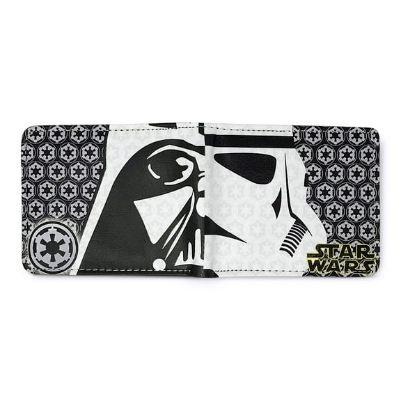 Star Wars Stormtrooper Bi-Fold Wallet - Stormtrooper and Darth Vader Print