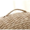 thumbnail image 3 of Sitting Floor Pouf Cushion Pillow: Floor Pillow, Floor Cushions for Adults, 16 Inch/40 cm Round Natural Straw Handmade Breathable Tatami Sitting Cushion, for Home Decor, Meditating, Kneeling, Yoga, 3 of 7