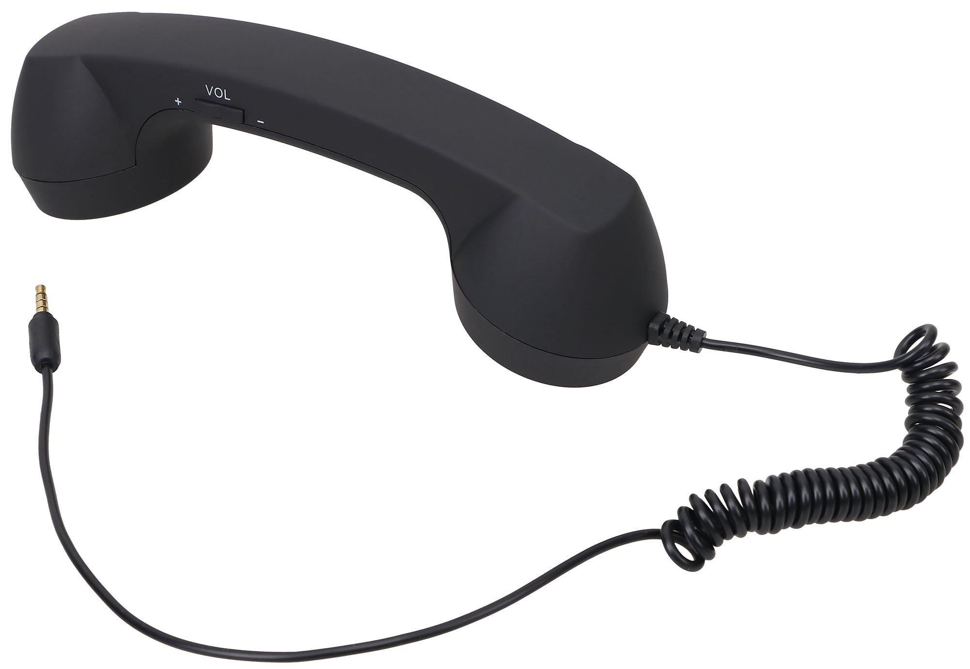 AMC Retro Vintage 3.5 mm Cell Phone Handset Receiver for iPhone Black