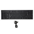 thumbnail image 2 of Business Keyboard, 2 HUB Hub Left Hand Wired Keyboard Scissor Button ABS  for Left Hander for  XP for  10, 2 of 7