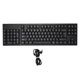 thumbnail image 2 of Teclado con cable enchufe y uso Teclado doméstico 109 teclas 2 HUB Hub ABS Respuesta sensible Reducción de fatiga para XP para zurdos para 8 ANGGREK Otros, 2 of 8