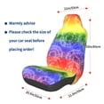 thumbnail image 3 of Wukai Colorful Tie Dye Full Set Car Seat Covers with Soft Padding Universal Auto Front Seats Protector and Cushion Mat, 3 of 5