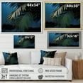 thumbnail image 4 of Designart "Solitude Under The Sapphire Palm Tree Night" Palms & Palm Trees Floater Framed Wall Art Prints, 4 of 5