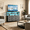 Gray, variant on TV Stand with LED Lights & Power Outlet, 39" Entertainment Center with 2-Tier Open Storage Shelves, 6 Drawer Media Console Table for Living Room, Gaming Station for PS5/Xbox/Switch, Black