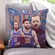 thumbnail image 1 of NEW YORK KNICKS Fundas de almohada de terciopelo con tema, regalos de funda de almohada, decoración para el hogar, cojín de lanzar, regalo de cumpleaños para fans y parejas. 45cm x 45cm., 1 of 6