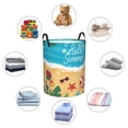 thumbnail image 4 of Fotbe Hello Summer1 Cesto de Ropa con Asas, Cesto Impermeable de Gran Capacidad, Bolsa de Lavado para Dormitorio, Cesto de Ropa con Ruedas y Asas-Small, 4 of 6