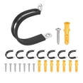 thumbnail image 1 of Uxcell 10Pcs 38mm(1.5") Abrazaderas de cable de acero inoxidable 304, 1 of 7