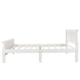 thumbnail image 5 of Hassch Wood Platform Bed Frame Twin Size Mattress Foundation Sleigh Bed, White, 5 of 10