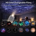 thumbnail image 4 of 2-in-1 Galaxy Star Projector & Night Light, 360° Rotating Portable Starry Sky Lamp with HD Films, USB Powered, Adjustable Brightness, Perfect Room Decor for Adults (5 PCS Film), 4 of 8