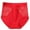 Red, variant on Elainilye Fashion Womens Cotton Underwear Solid Lace Plus Size High Waist Leak Proof Cotton Crotch Shorts Underwear Panties,Pink