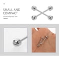 thumbnail image 4 of KAKOWELY Watch Tube 2pcs Watch Screw Tube Rods Screw-in Watch Strap Link Rod Connect Rod Repair Tools for Watchmaker - 16mm Inner Diameter (Steel Color)0.87"X0.14"X0.14", 4 of 4