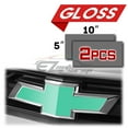 thumbnail image 2 of 2Pcs 5"x10" Chevy Emblem Bowtie Gloss Tiffany Blue Vinyl Wrap Sticker Decal Film Sheet, 2 of 8