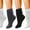 Assorted Black/White/Gray, variant on Womens Slouch Socks, 6 Pairs oft Extra Long Scrunch Knee High Sock, Bulk Pack