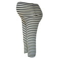 thumbnail image 4 of Efsteb Women's Striped Maternity Pants High Waist Casual Maternity Leggings Workout Running Comfy Pregnancy Pants (Black,M), 4 of 8