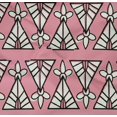 thumbnail image 4 of oneOone Organic Cotton Poplin Twill Fabric Floral & Triangle Block Decor Fabric Printed BTY 42 Inch Wide, 4 of 4
