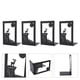 thumbnail image 4 of Sujetalibros de metal ANGGREK Soportes de Estante verticales 4 Almohadillas Antideslizantes, 4 of 8