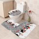 thumbnail image 2 of Juego De Tres Piezas Para Baño Con Estampado Digital Navideño. Alfombrilla Para El Suelo Del Baño. Alfombrilla Decorativa En Forma De U Para El Baño., 2 of 5