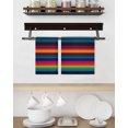 thumbnail image 3 of Rainbow Stripes Kitchen Dish Towels for Drying Dishes Set of 4, Mexico Colored Stripes Minimalist Waffle Weave Microfiber Hand Tea Bathroom Towels Quick Dry & Absorbent Towel 15.7x23.6, 3 of 7